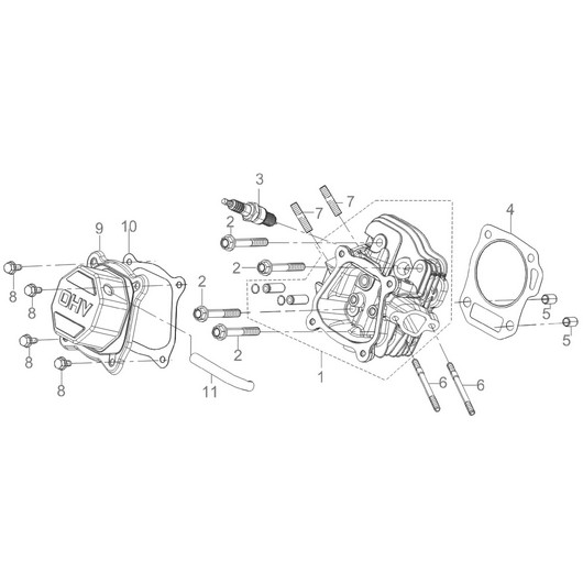 Головка цилиндра Champion GP52 после 2019 года